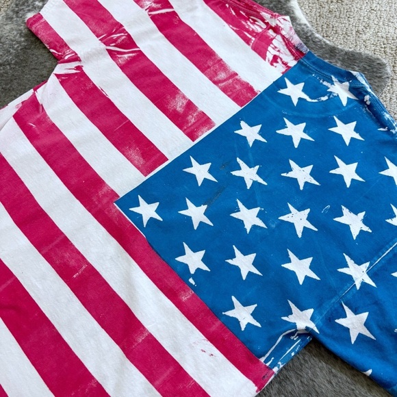 Vintage God Bless America All Over Print T-Shirt - Picture 6 of 10